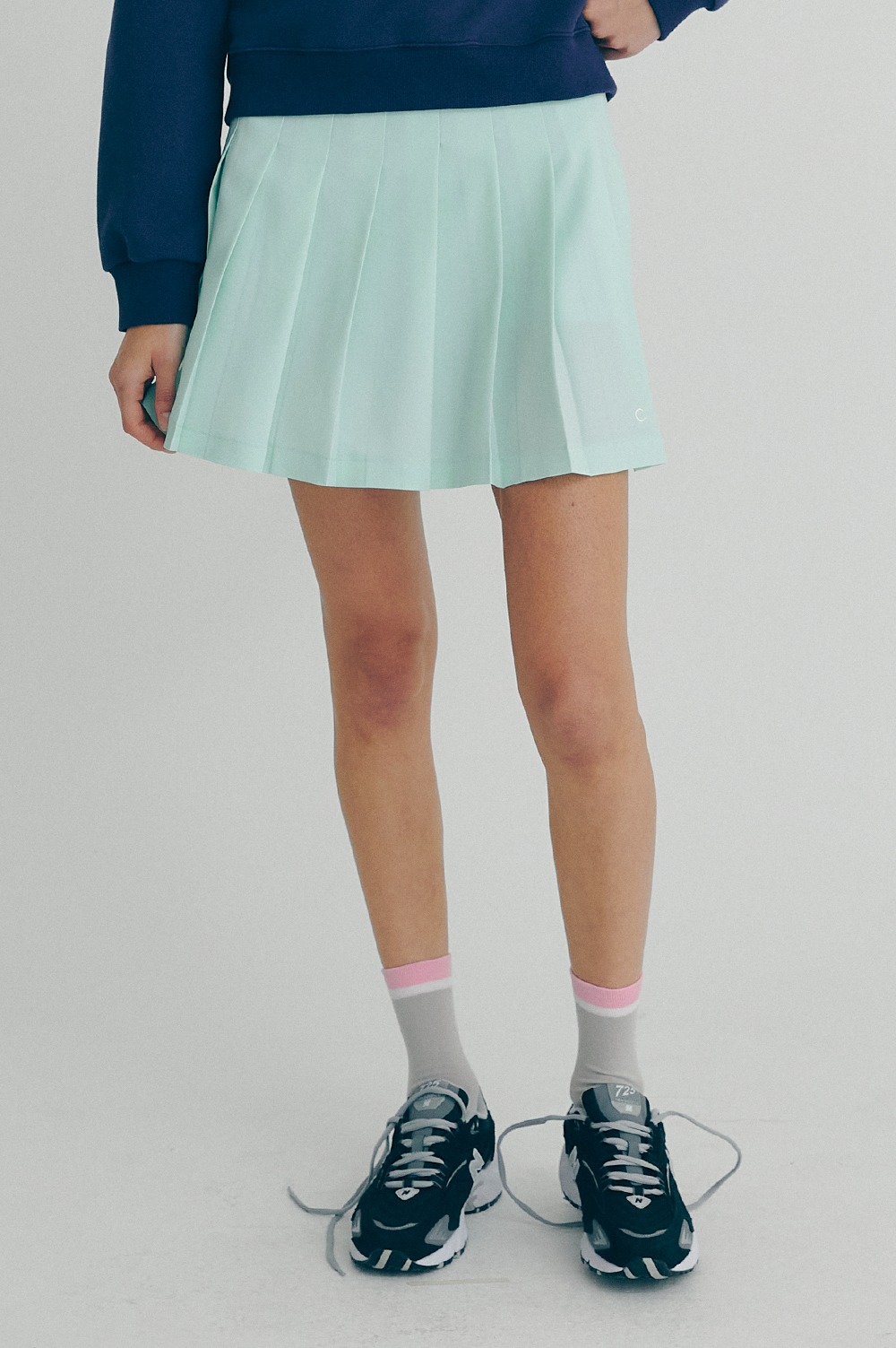 clove - [22SS clove] Pleated Skirt (Mint)