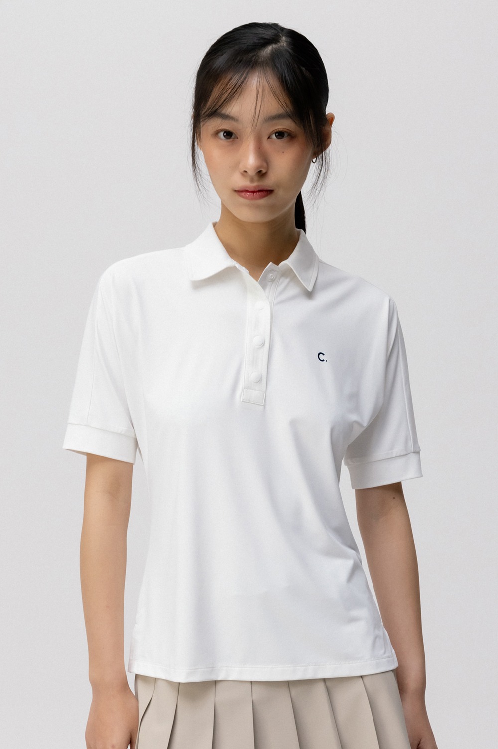 clove - [24SS clove] Slim Polo Shirt (White)