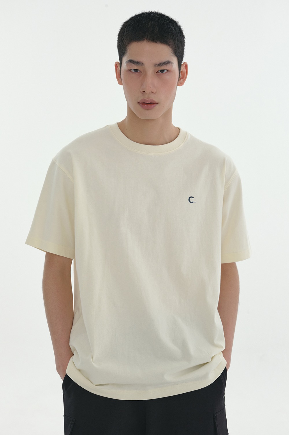 clove - [24SS Clove] Swim Graphic T-Shirt (Cream)