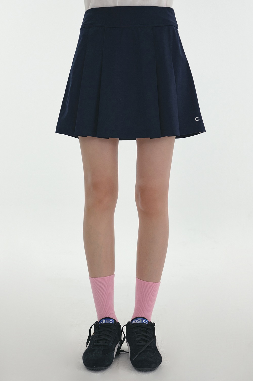 clove - [24SS clove] Court Skirt (Navy)