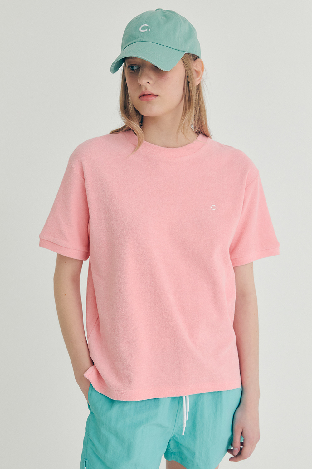 clove - [22SS clove] Terry T-Shirt_Women (Pink)