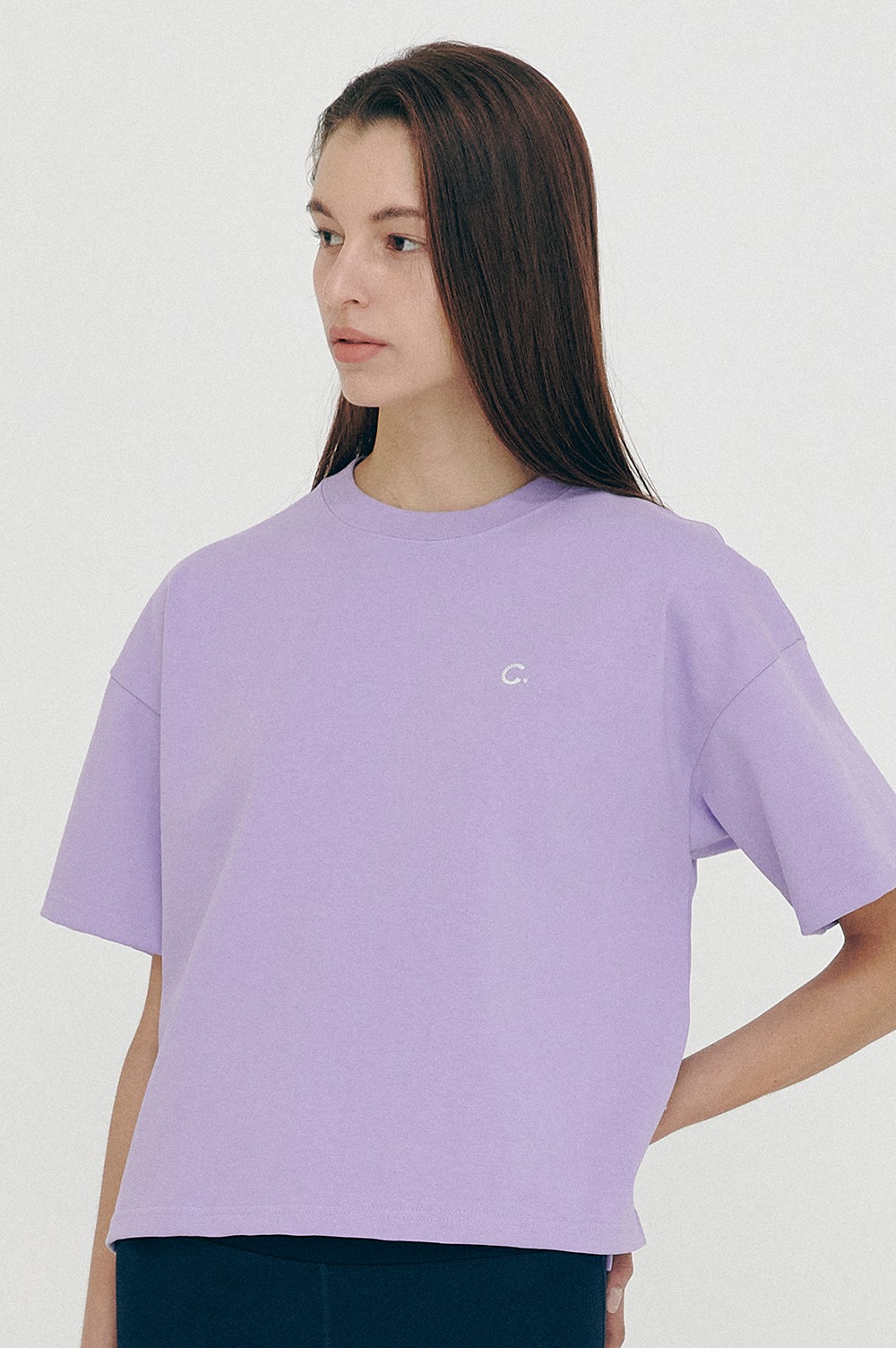 clove - [SS21 clove] Logo Short T-Shirt Lavender