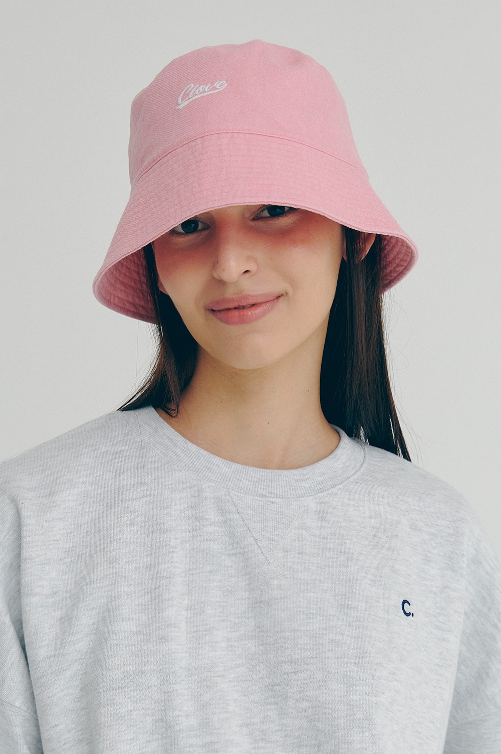 clove - [22SS clove] Pigment Logo Bucket Hat (Pink)