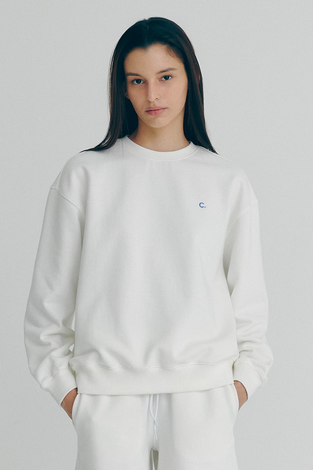 clove - [22SS clove] Active Sweatshirt_Women (White)