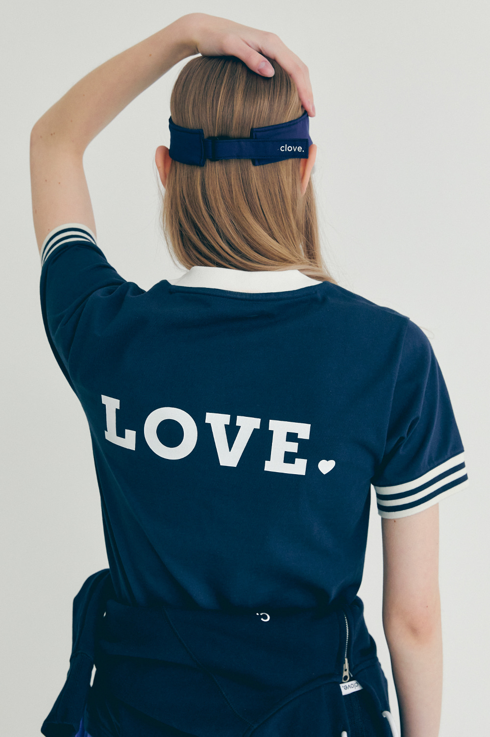 clove - [22SS clove] love T-Shirt (Navy)