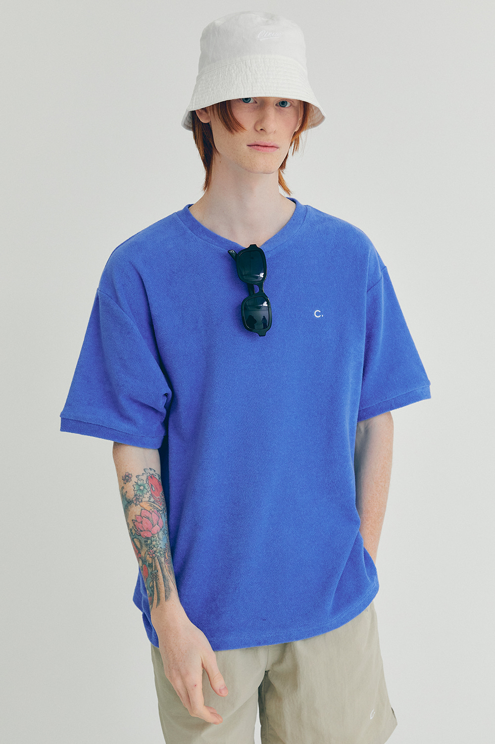 clove - [22SS clove] Terry T-Shirt_Men (Blue)