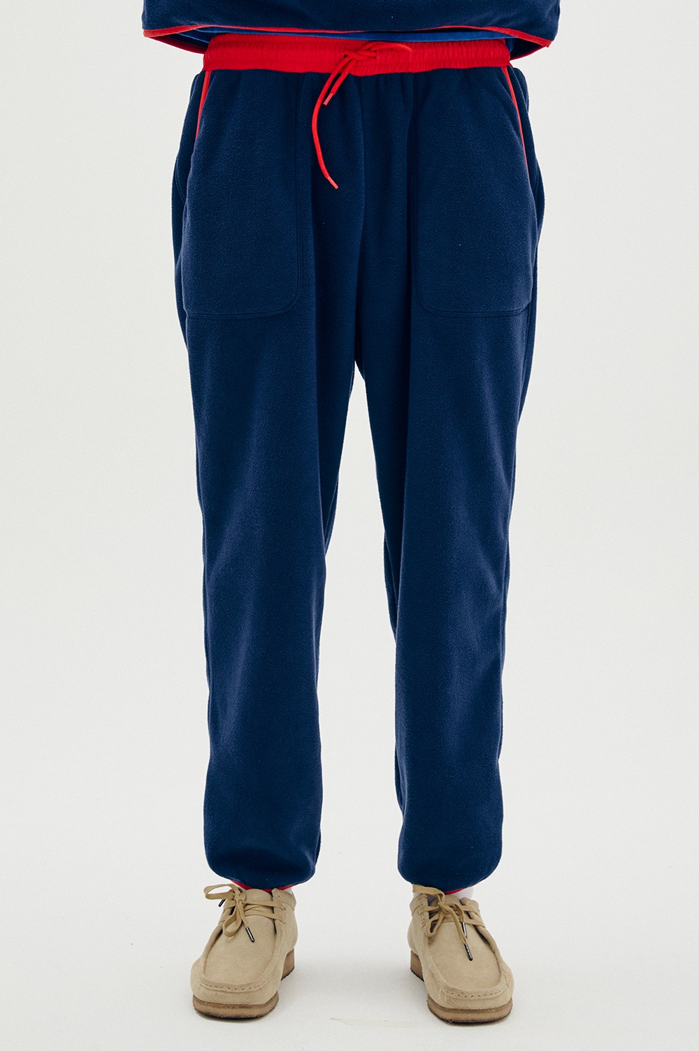 clove - [22FW clove] Colored Fleece Pants_Men (Navy)