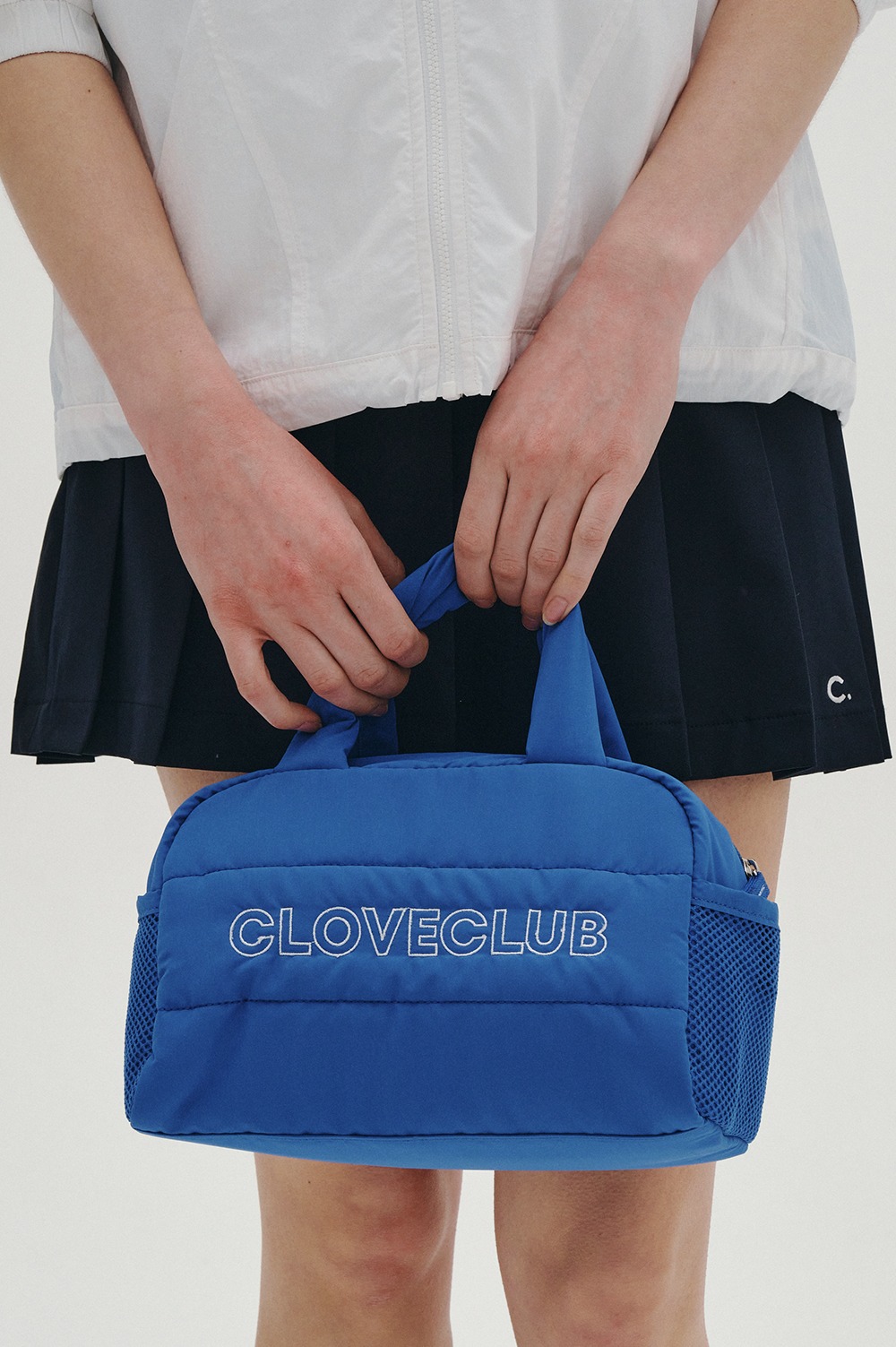 clove - [23SS clove] Quilting Tote Bag (Blue)