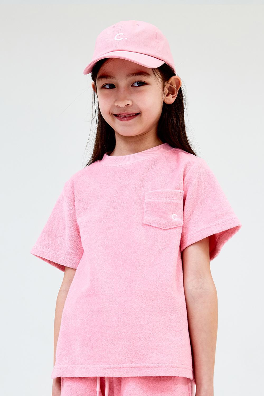 clove - [23SS clove] Terry Pocket T-Shirt_Kids (Pink)