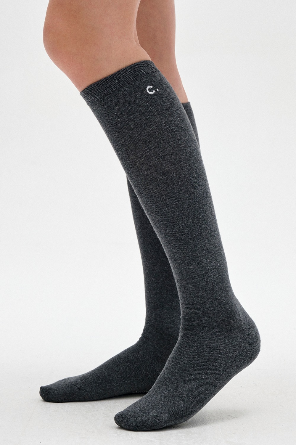 clove - Logo Knee Socks (Charcoal)