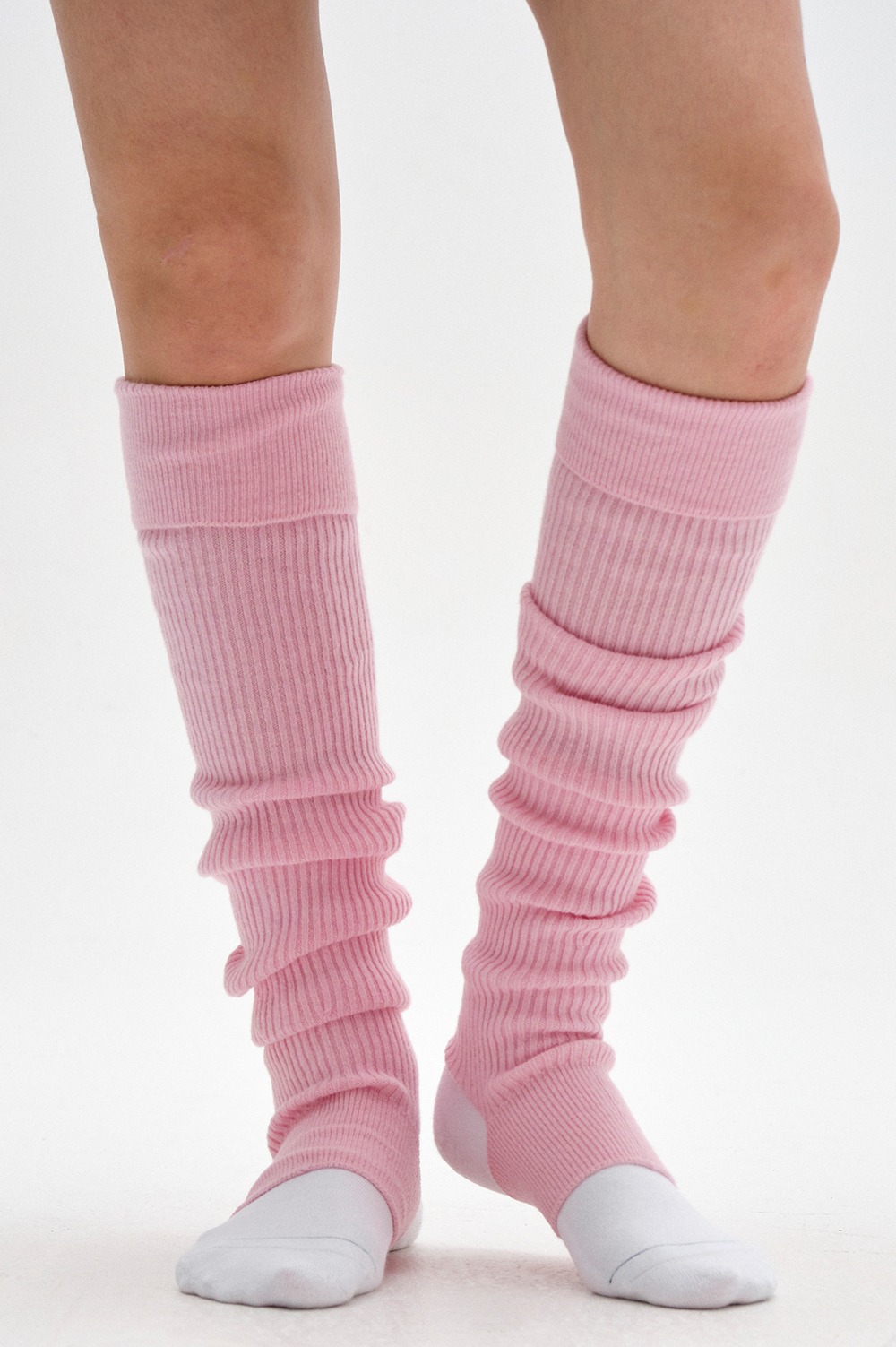 clove - [23FW clove] Knit Leg Warmer (Pink)
