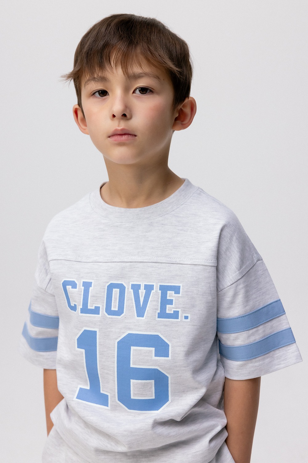 clove - [24SS clove] Club Rugby T-Shirt_Kids (Light Grey)